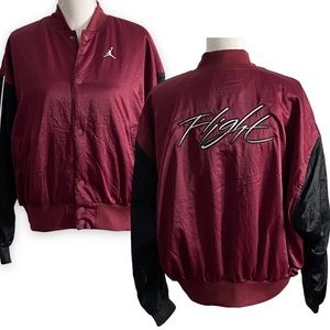 JORDAN Renegade Flight Jacket Maroon